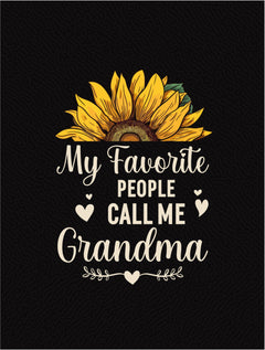 My Favorite People Call Me Grandma – Coral Fleece Blanket