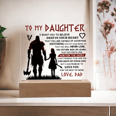To My Daughter Skies – Acrylic Square